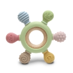 Silicone and Beech Teether RUDDER